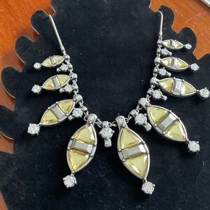 Lia Sophia Silver and Yellow Necklace